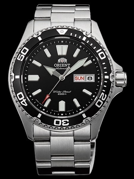 Orient Mako USA II Black Dial Automatic Dive Watch with sapphire