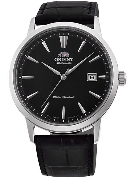 ORIENT ブラックダイアル 時計 Orient Symphony III Automatic Dress Watch with Black Leather Strap