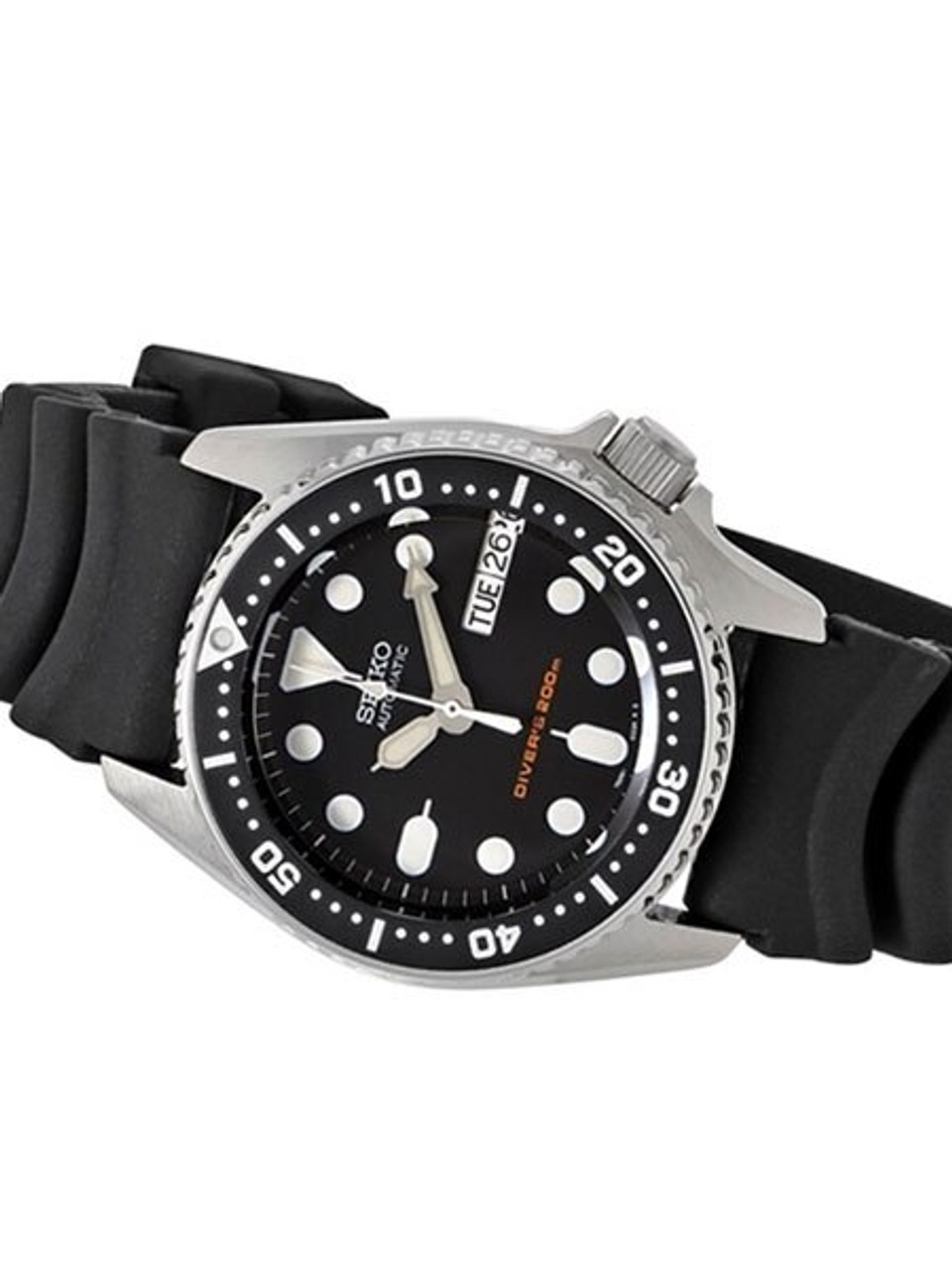 Men's seiko black automatic dive watch skx013k1 stores Clearance