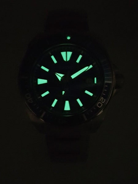 Seiko Samurai Prospex Automatic Dive Watch With Black Dial And Stainless Steel Bracelet Srpb51