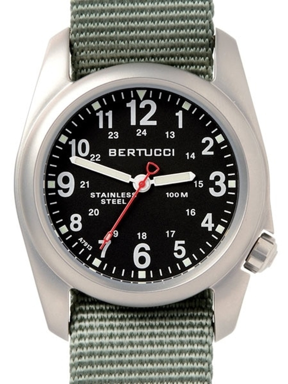 48SB - Black SHORT, 5/8 - 17 mm for M-1 & M-2 cases. – Bertucci Watches