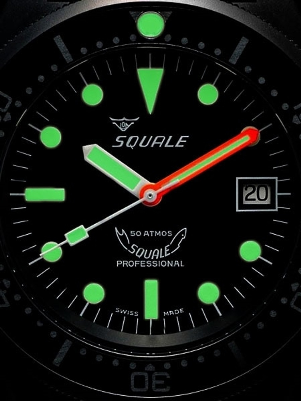 Squale 500 meter Professional Swiss Automatic Dive watch with Sapphire  Crystal #1521-026PVD