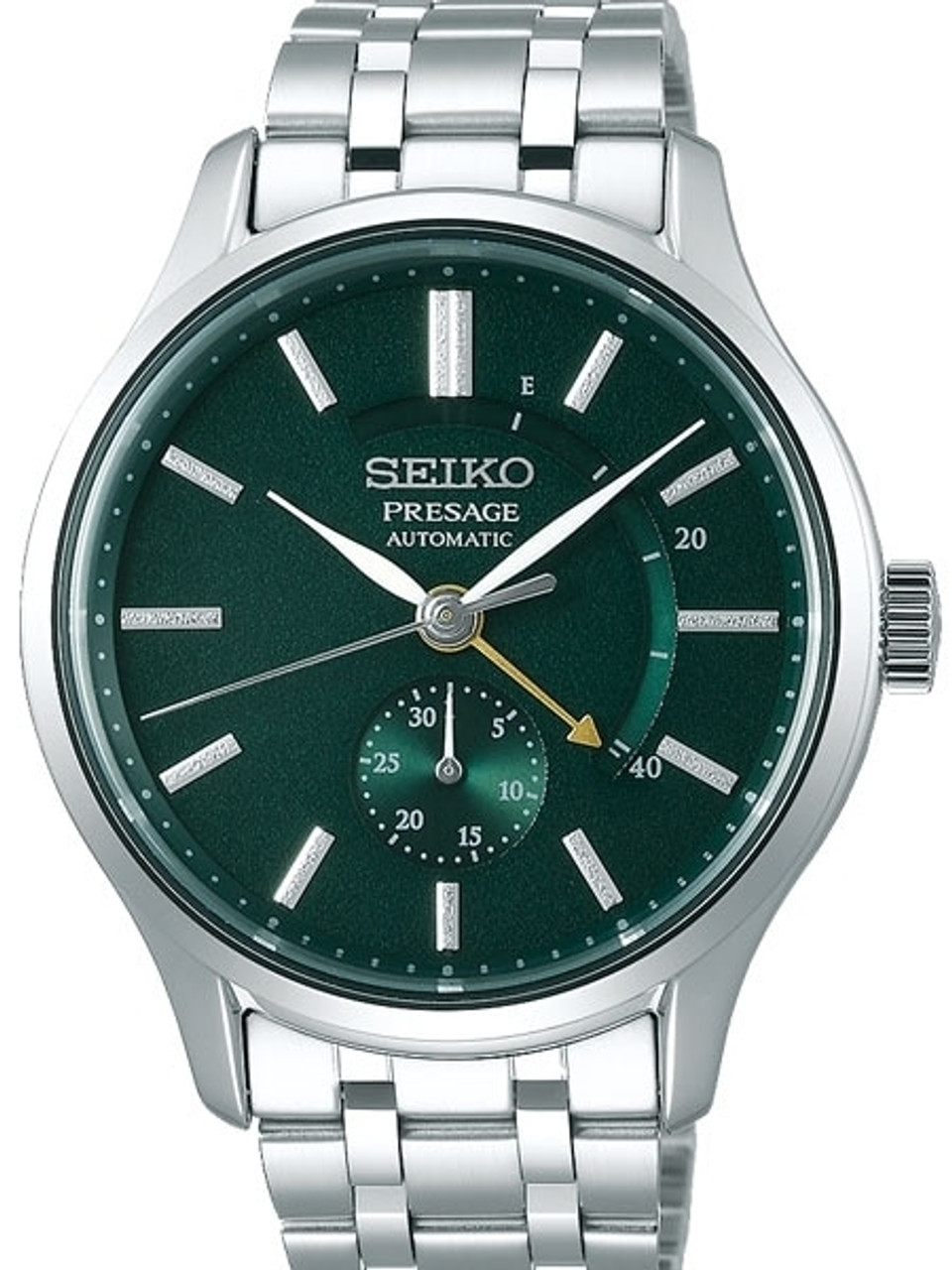 Seiko Presage Automatic Dress Watch with Power Reserve Indicator, and Sapphire  Crystal #SSA397
