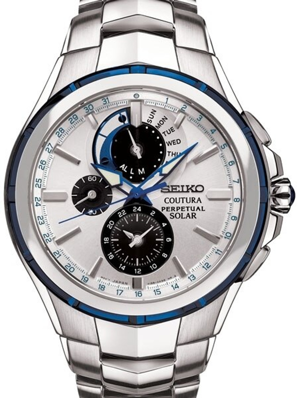 Seiko SSC787 Solar Coutura Chronograph and Perpetual Calendar Watch