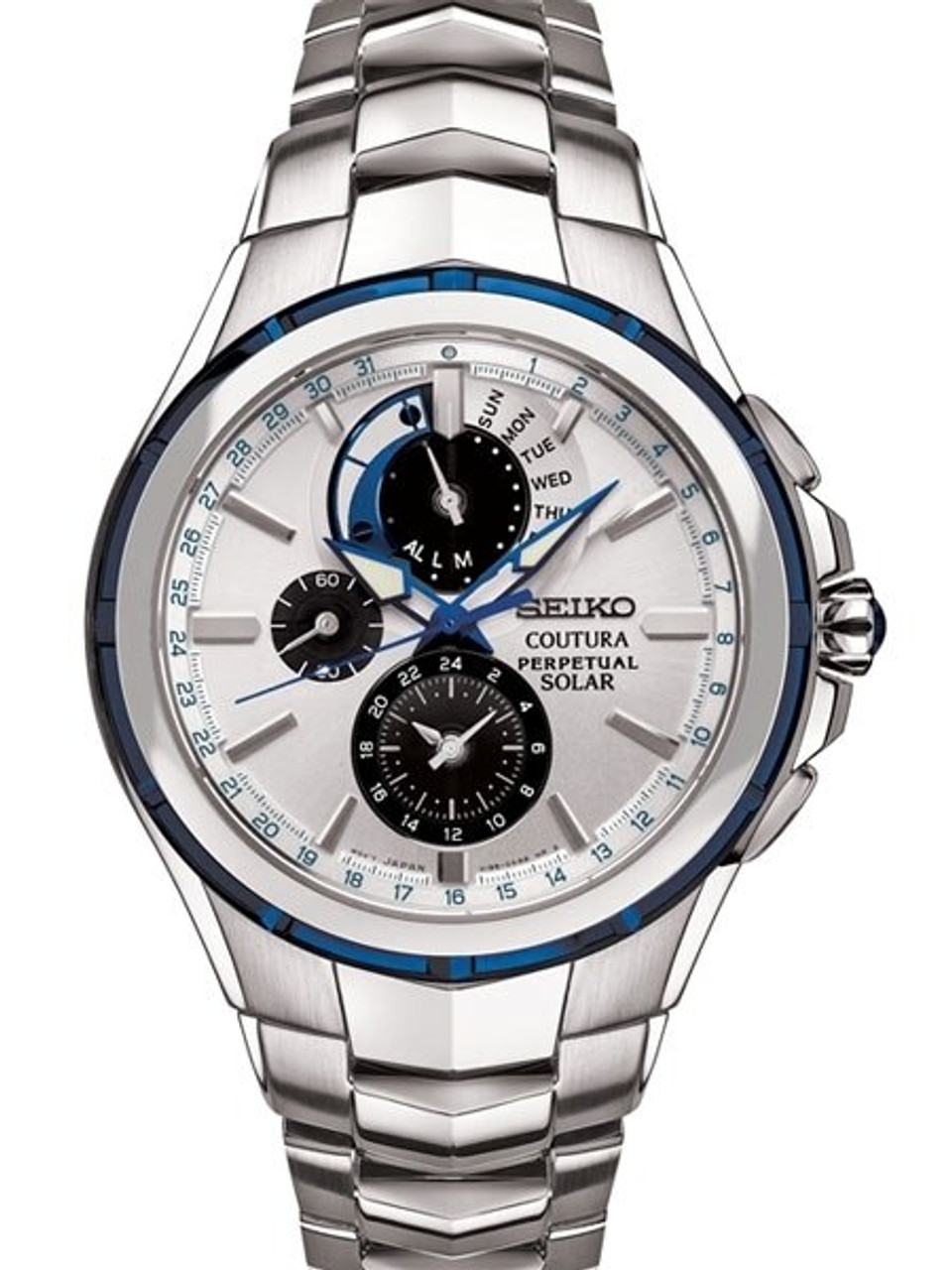 Seiko Coutura Solar Powered Perpetual Calendar and Chronograph #SSC787