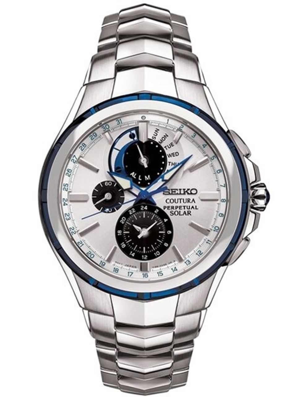 Seiko Coutura Solar Powered Perpetual Calendar and Chronograph #SSC787