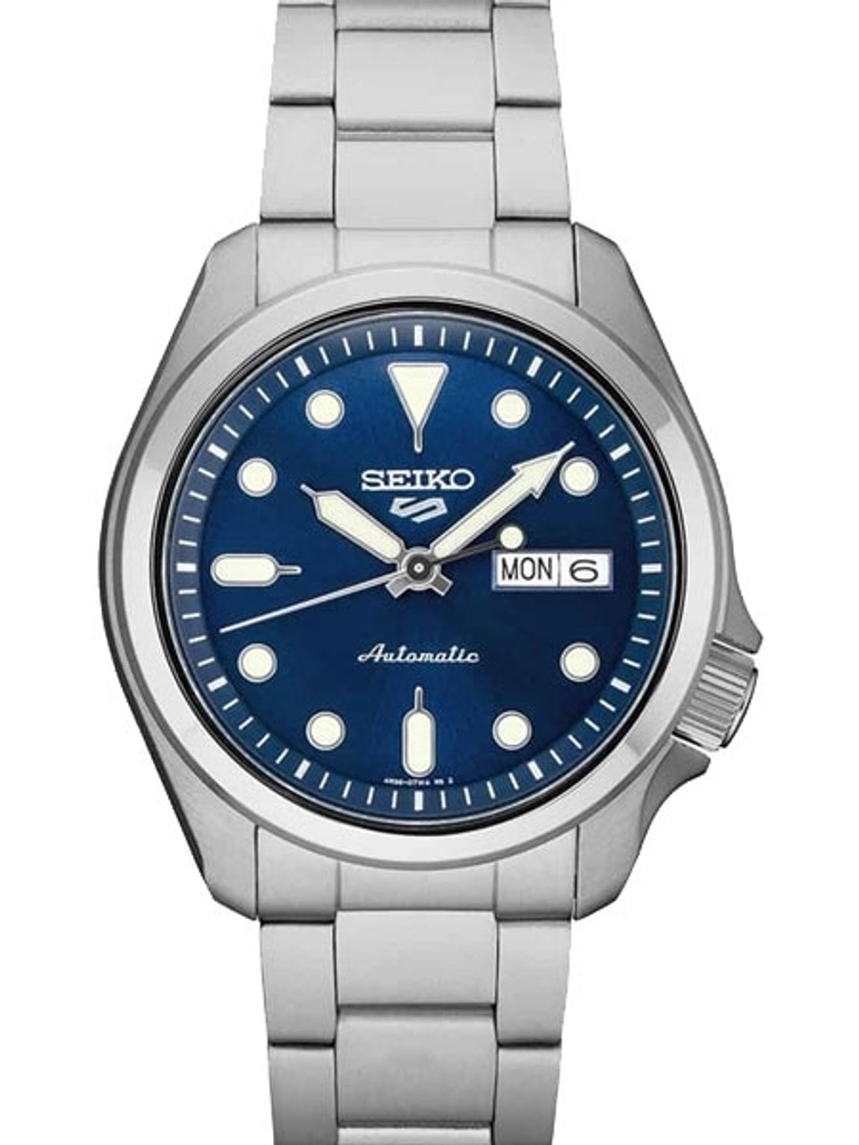 Seiko silver discount and blue watch