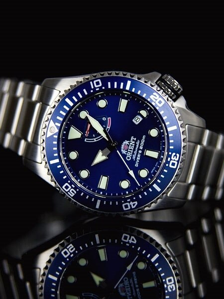 Orient Neptune Dive Watch with Power Reserve and AR Sapphire Crystal 