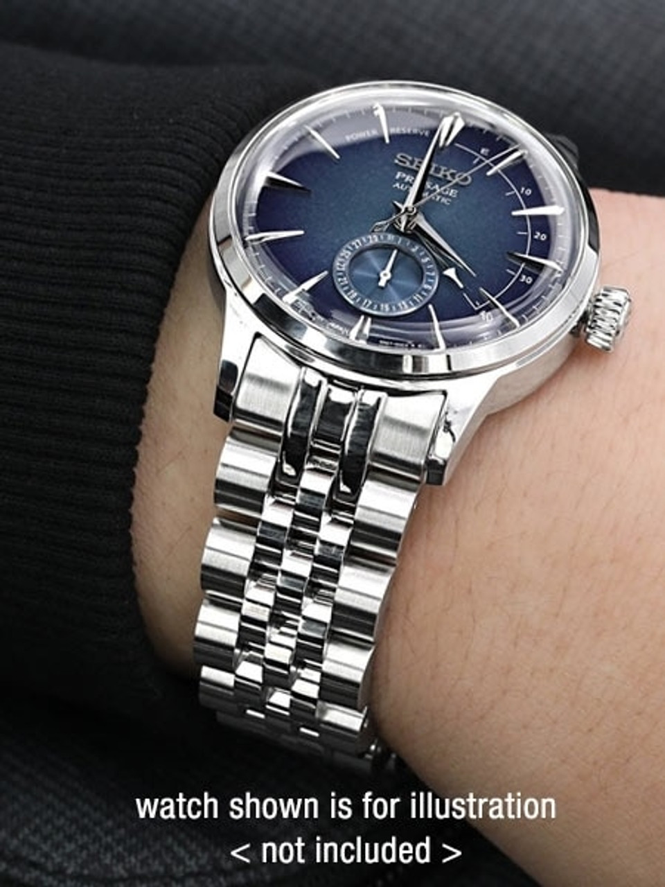 Strapcode Stainless Steel ANGUS Jubilee Bracelet for Seiko 