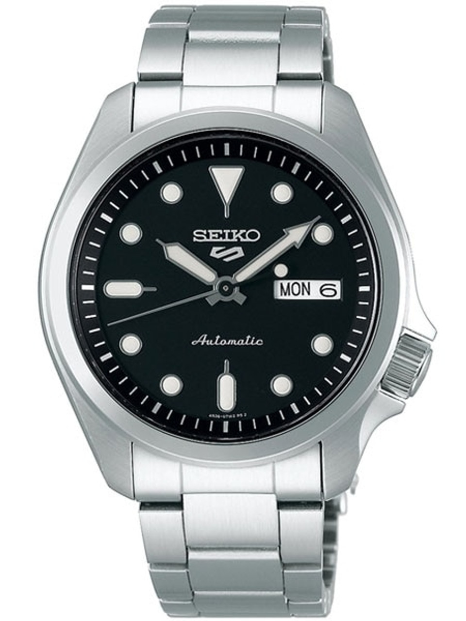 Seiko 5 Sports Automatic 24-Jewel Watch with Black Dial #SRPE55