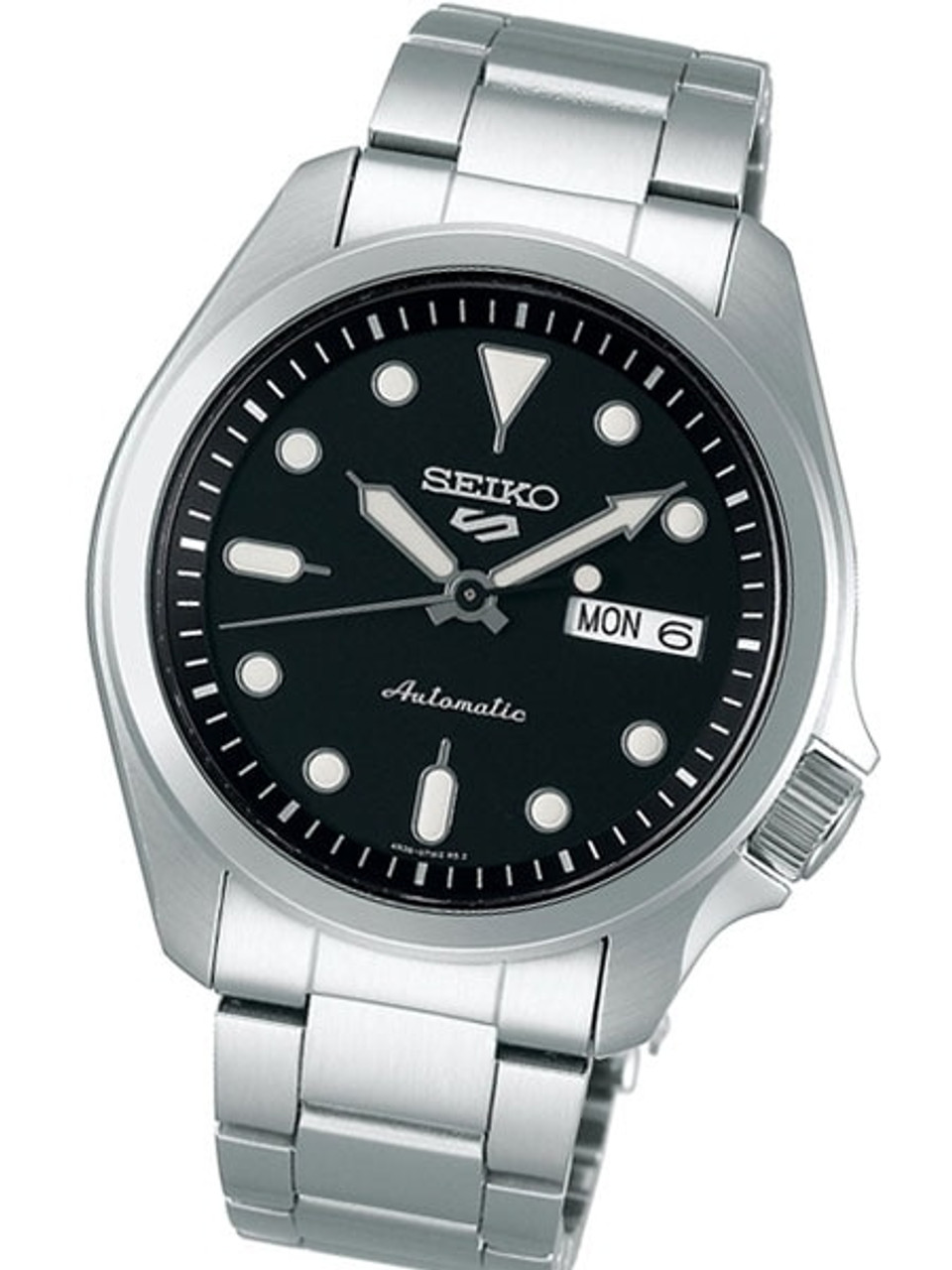 Seiko 5 Sports Automatic 24-Jewel Watch with Black Dial #SRPE55