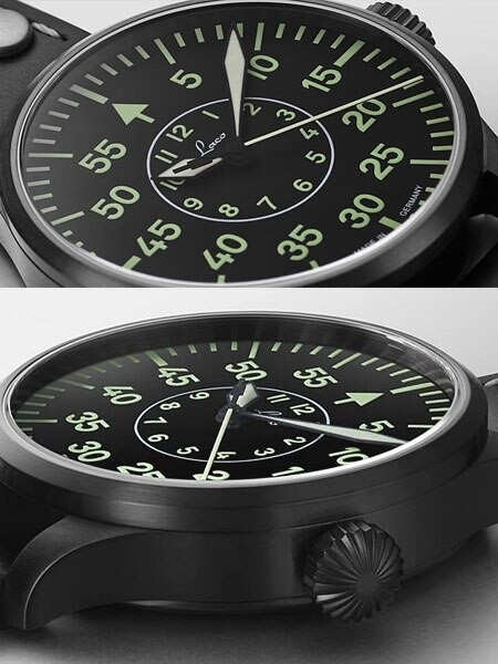 LACO Bielefeld Orologio Da Uomo Aviatore 42 Mm – Automatico, Vetro Zaffiro, Cinturino Pelle, Stile Pilota