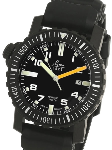 Laco Squad Seven Seas 1000 Meter Dive Watch with Sapphire Crystal and