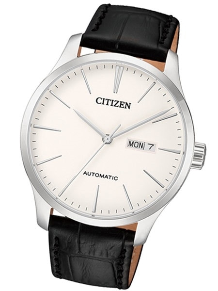 Citizen Automatic Watch with Black Leather Strap #NH8350-08B