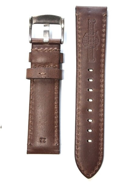 Horween Brown Calfskin Leather with Stainless Steel Buckle #INS