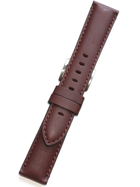 Hamano ブラウン　牛革　ブロンズ Horween Brown Calfskin Leather with Stainless Steel Buckle #INS