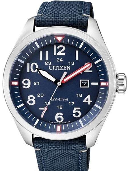 CITIZEN エコドライブ AW5000-16L 腕時計 ブルー文字盤 Citizen AW5000-16L Eco-Drive Blue Dial Watch