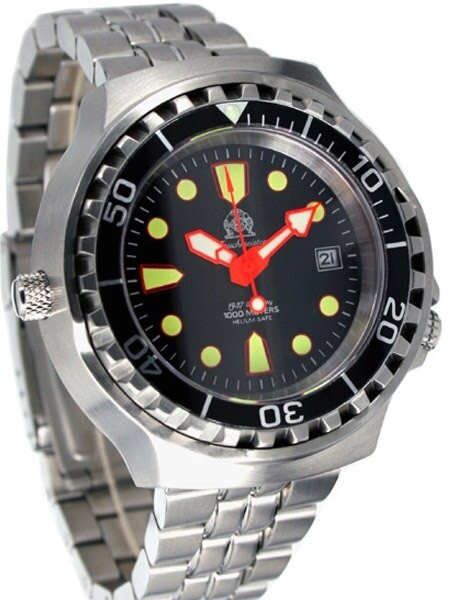 Tauchmeister Automatic, 1000m Dive Watch with Helium Release Valve and Sapphire Crystal T0079M
