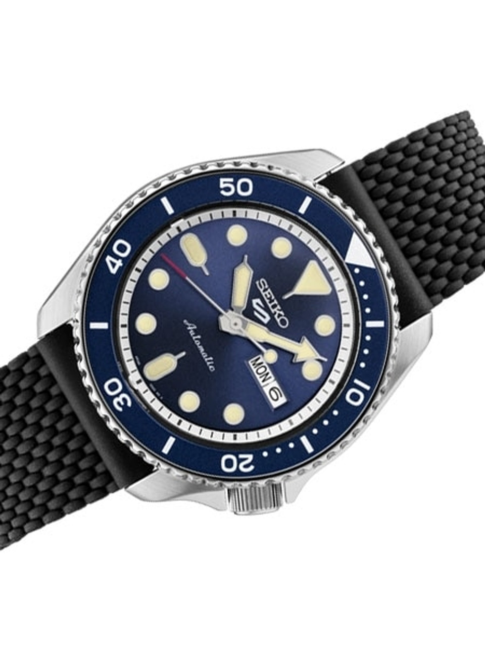 Seiko 5 Sports Automatic 24-Jewel Watch with Blue Dial #SRPD93