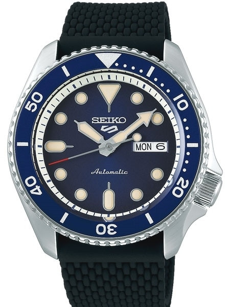 Seiko 5 Sports Automatic 24-Jewel Watch with Blue Dial #SRPD93