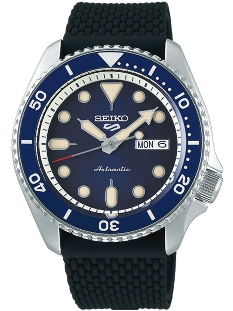 Seiko 5 Sports Automatic 24-Jewel Watch with Blue Dial #SRPD93