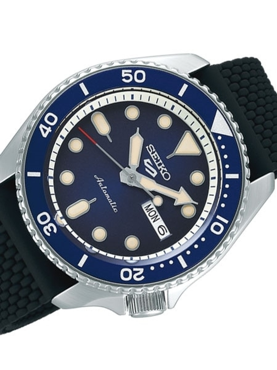 Seiko 5 Sports Automatic 24-Jewel Watch with Blue Dial #SRPD93