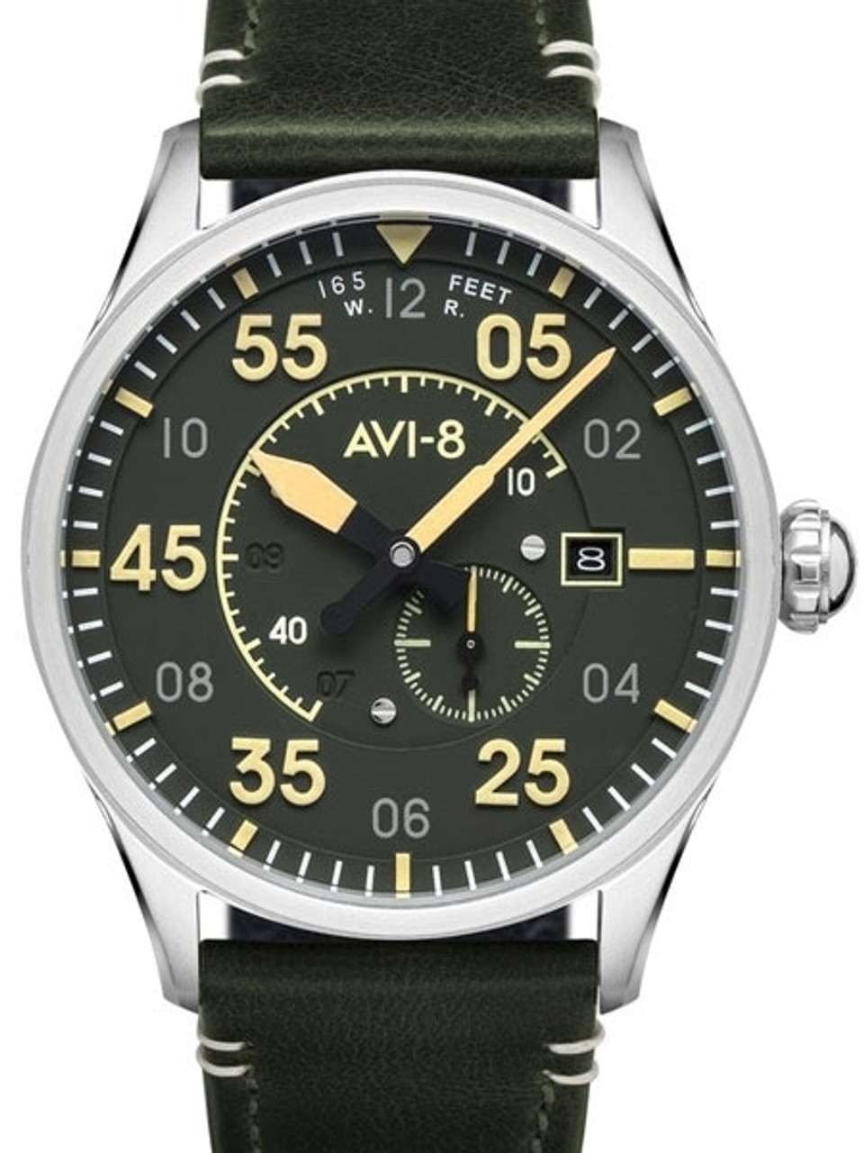 AVI 8 Aviator Spitfire 300 Edition Pilot Watch with 21 Jewel