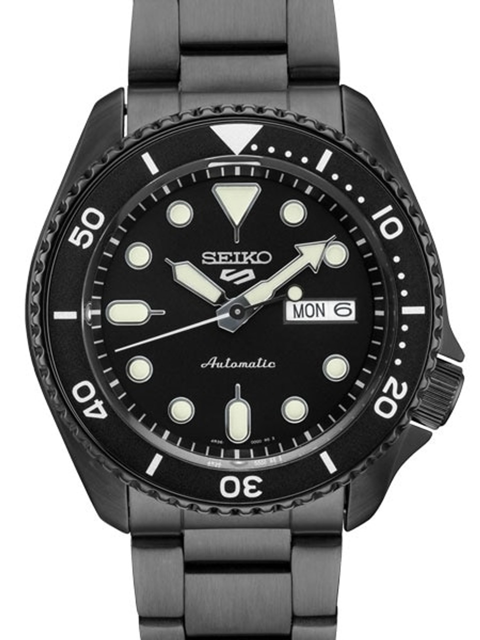 Seiko 5 Sports Automatic 24 Jewel Watch with Black Dial SRPD65