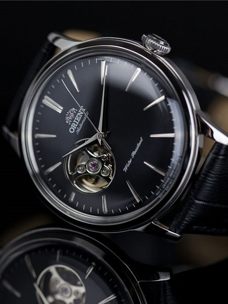 ORIENT 自動巻　オープンハート DB03-E0CA　ModelD ブラック Orient Bambino Open-Heart Automatic Watch with Black Dial and