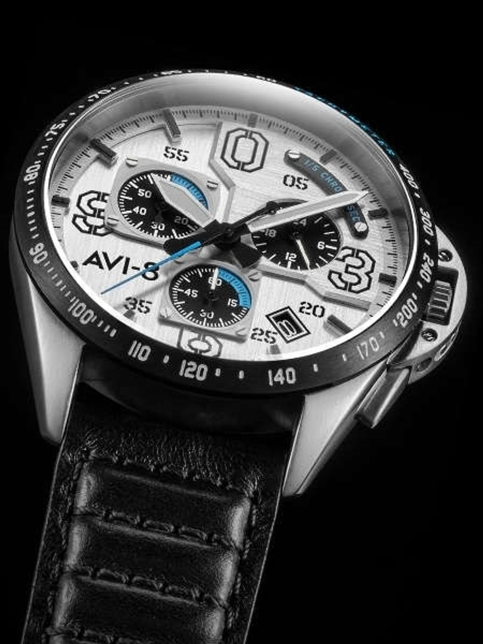 AVI 8 Command Pilot Blakeslee Quartz Chronograph Watch AV 4077 01