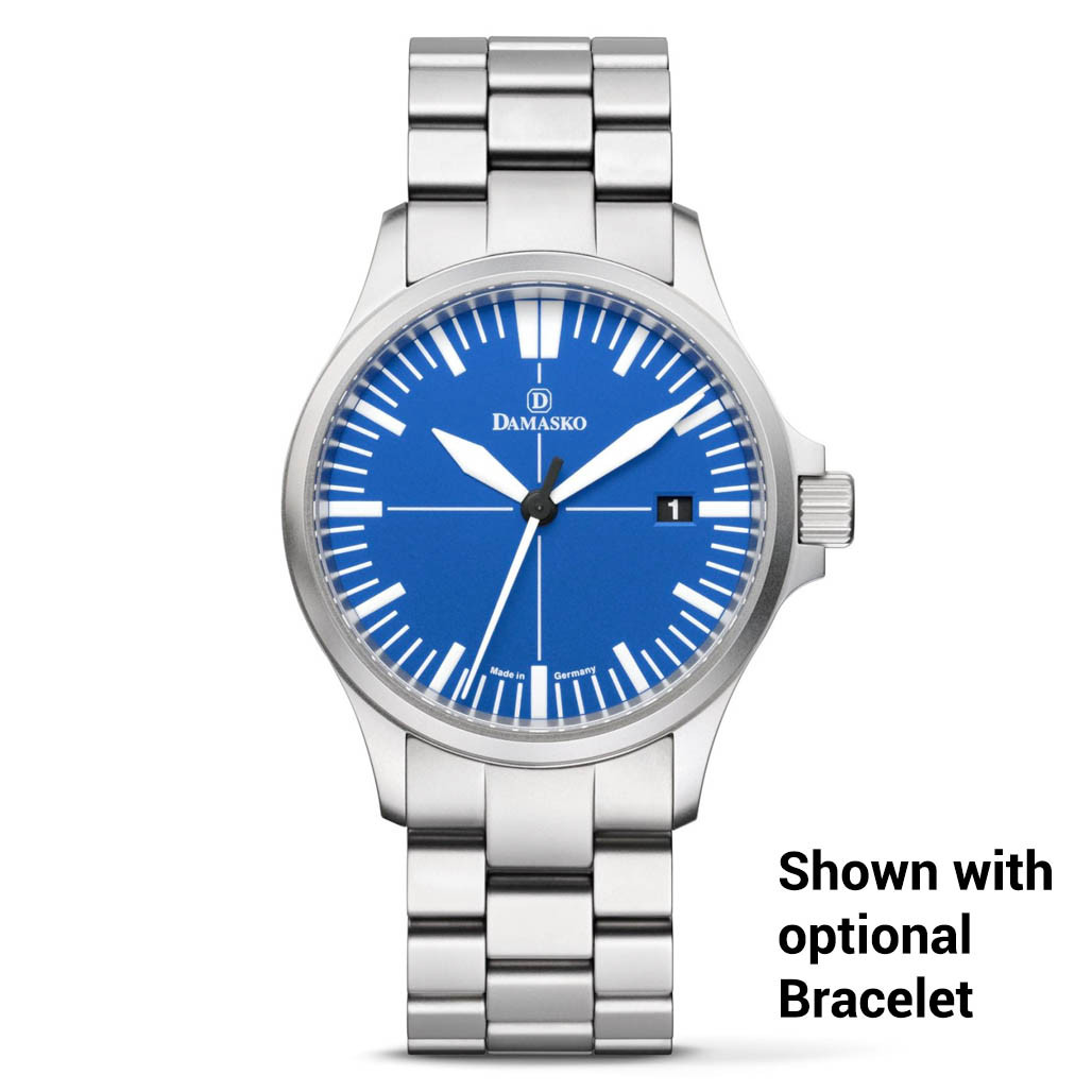 Damasko DK32-Ocean German Automatic Blue Dial Pilot Watch with AR