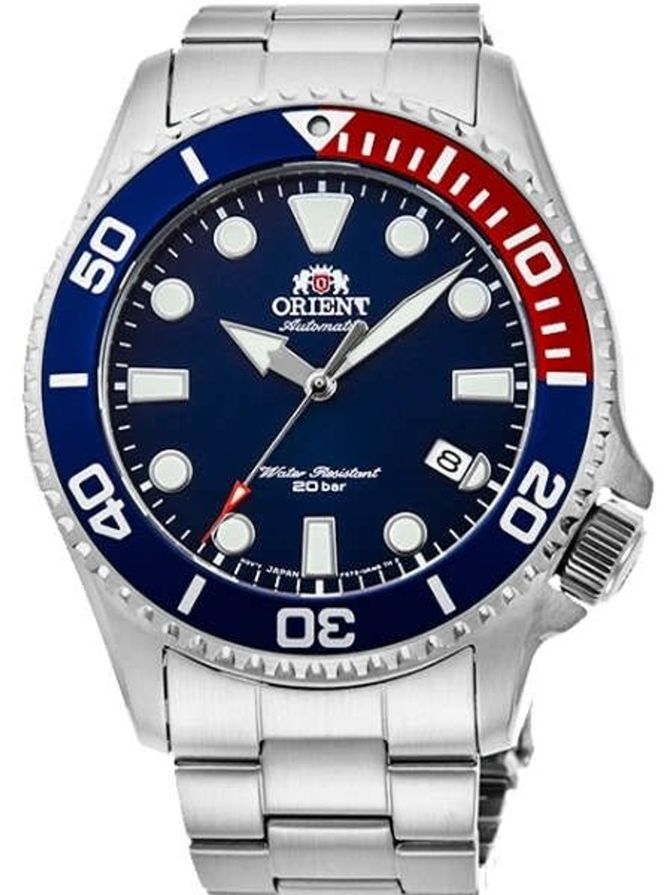 red and blue bezel watch
