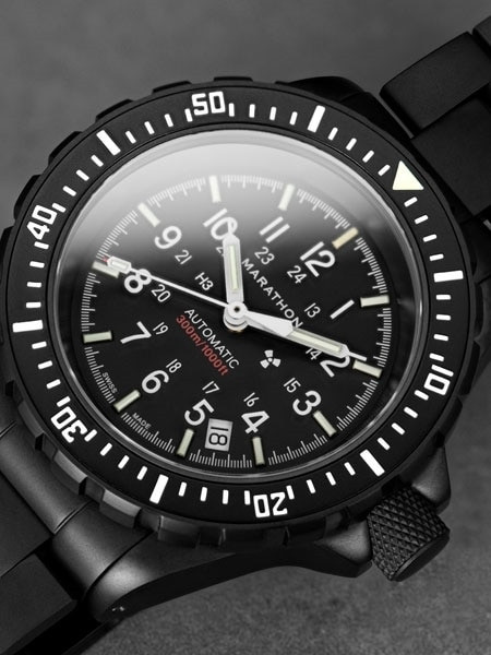 VERGELMER ブラックメタル　BLACKL Marathon GSAR Swiss Automatic Anthracite Dive Watch with sapphire
