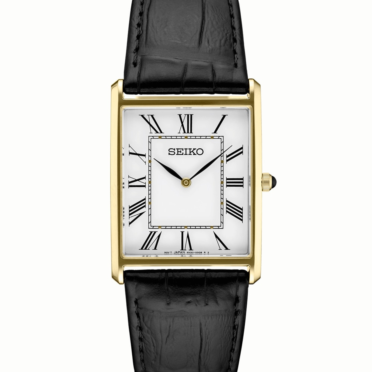 Seiko Classic Thin Quartz Dress Watch with Goldtone Stainless