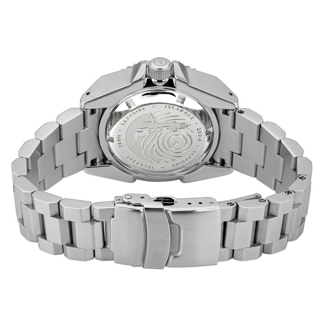 Islander Ice Blue Waffle Dial Automatic Dive Watch with AR DD