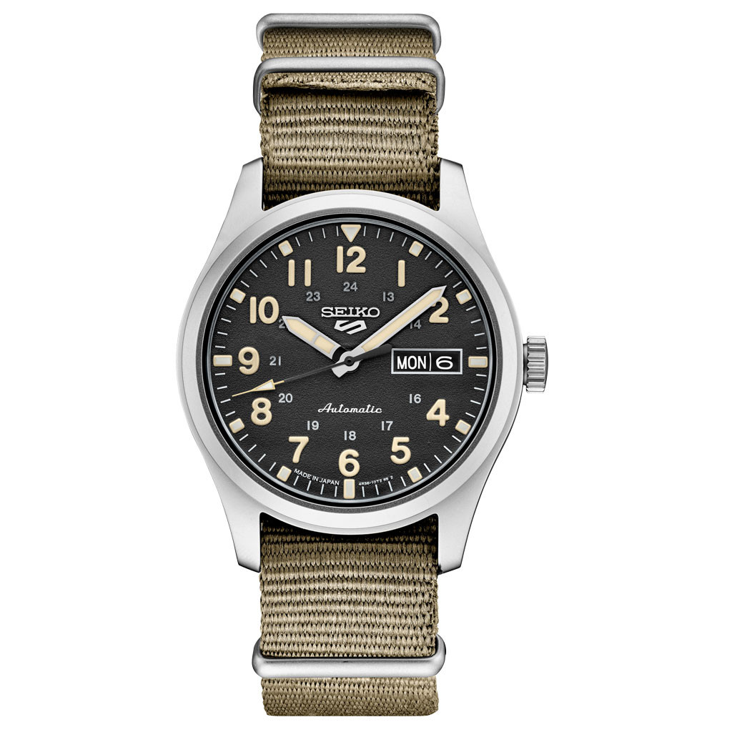 Seiko Sports 24-Jewel Automatic Watch with Black Dial #SRPG35