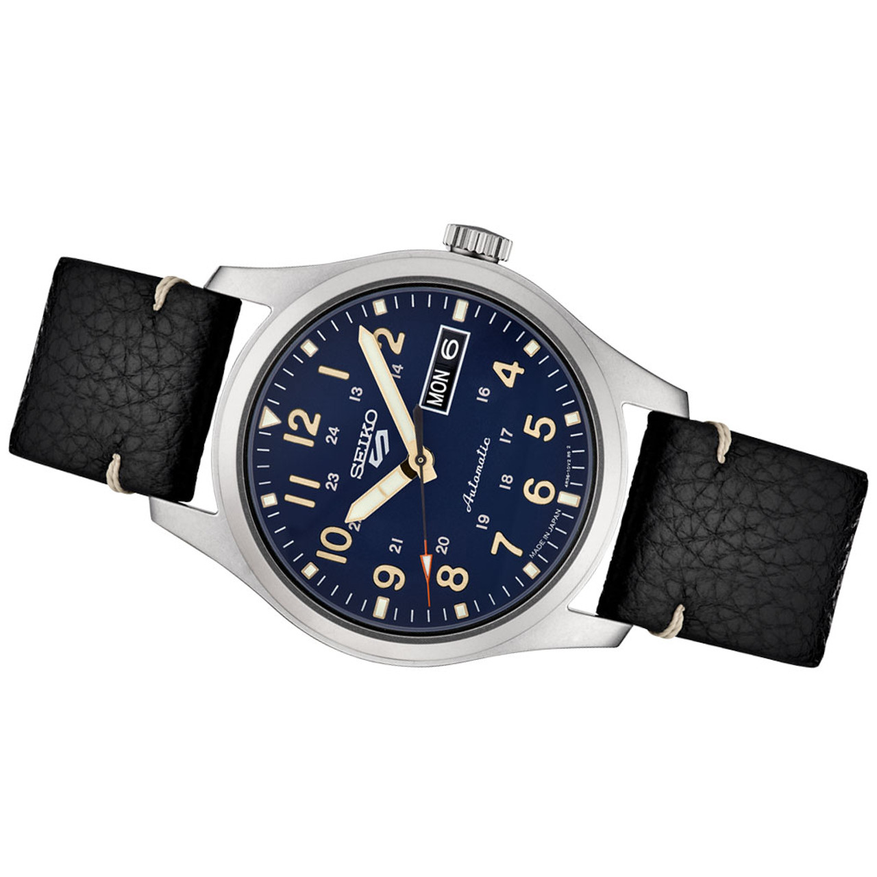 Seiko 5 Sports 24-Jewel Automatic Watch with Dark Blue Dial #SRPG39