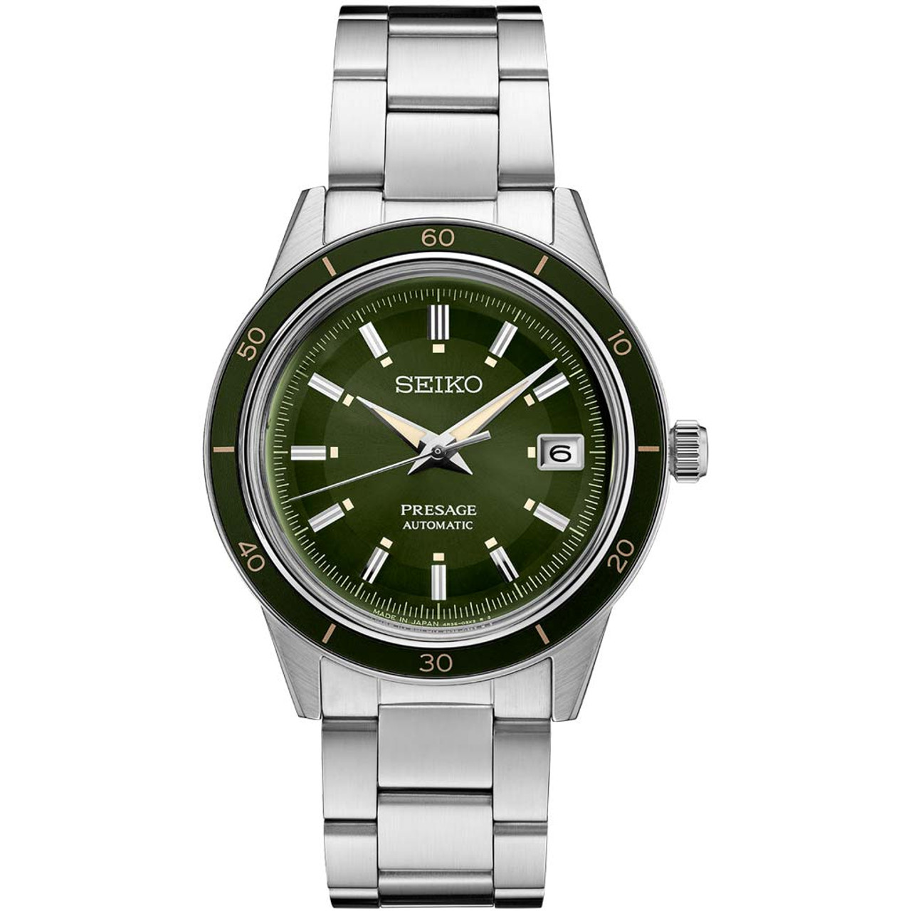 Seiko Presage Automatic Sporty Dress Watch with 41mm Case, and