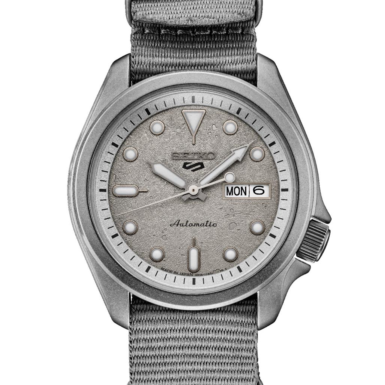 Seiko 5 Sports 24-Jewel Automatic Watch with Grey Distressed Dial