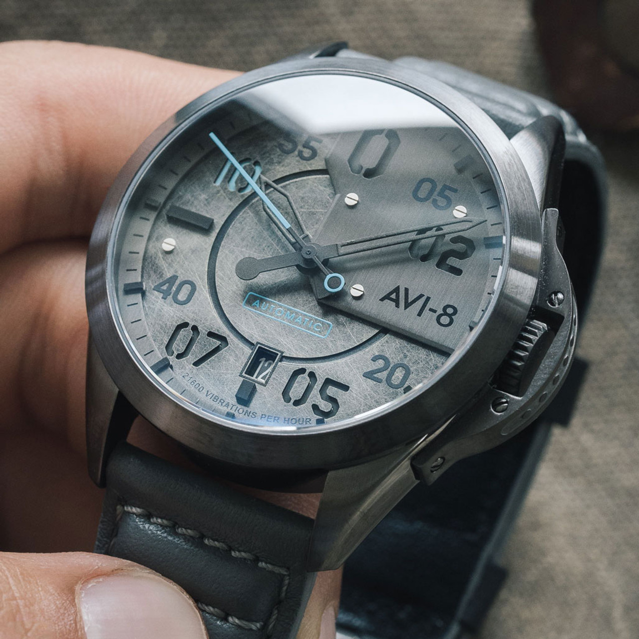 AVI 8 P 51 Mustang Hitchcock Automatic Pilot Watch with AR