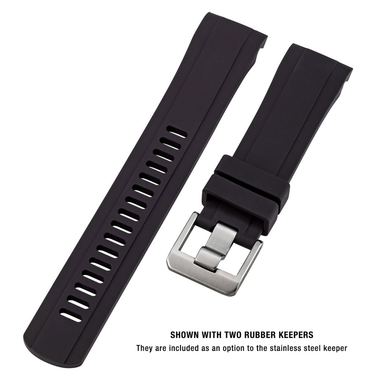 Islander 20mm Black Rubber Dive Strap for Seiko SKX013 and 38mm Islander  Divers #BRAC-18