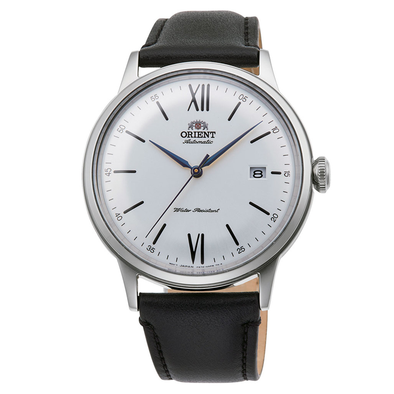 Orient Automatic Dress Watch with White Dial and Leather Strap #RA