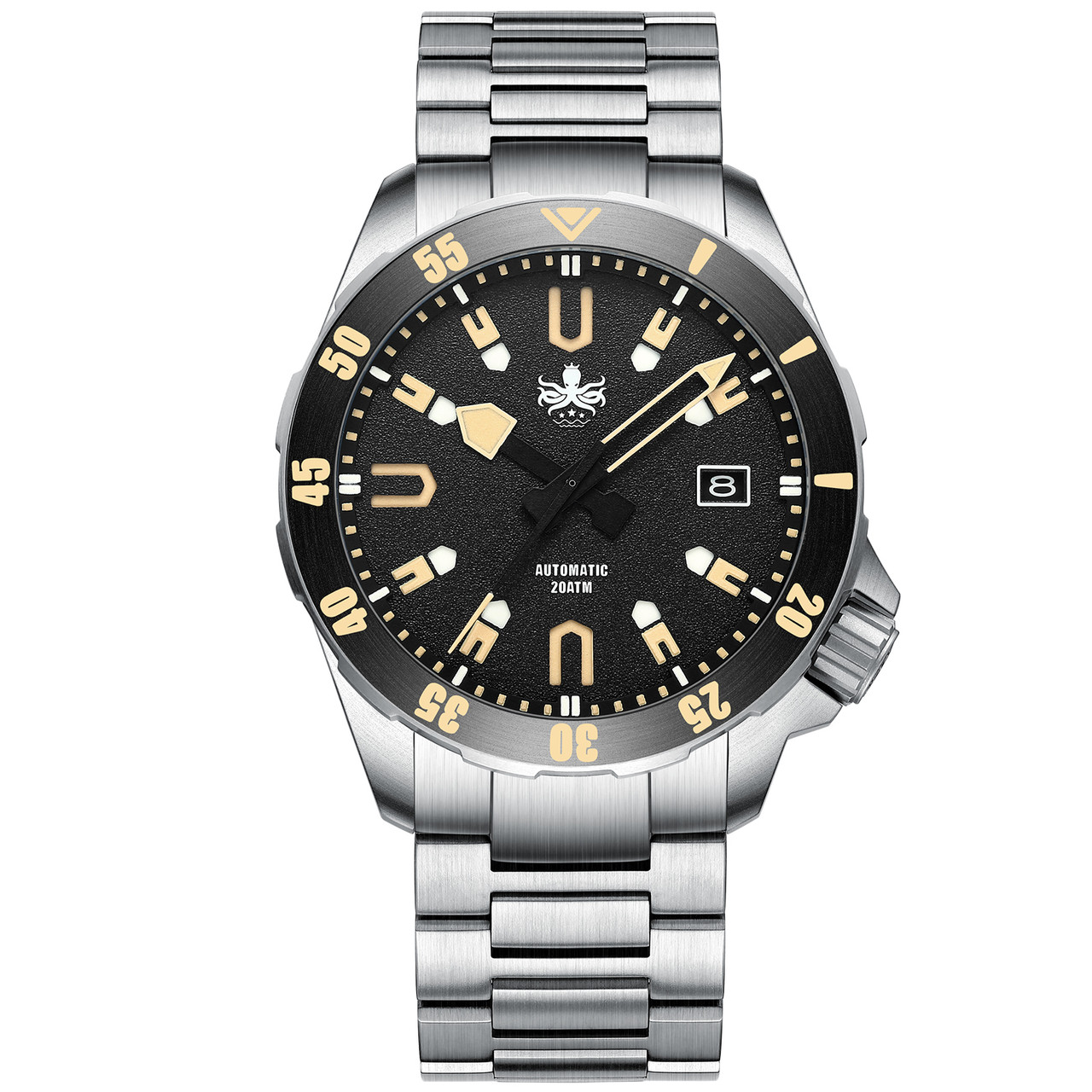 PHOIBOS Apollo Titanium 200-Meter Automatic Dive Watch with AR