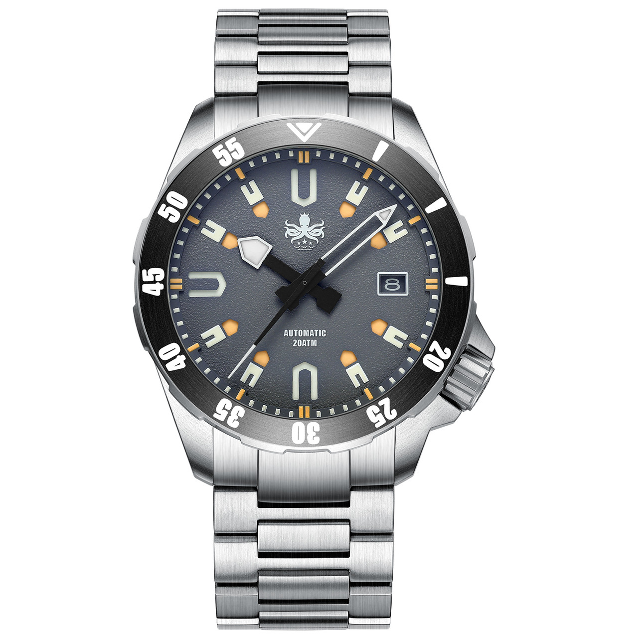PHOIBOS Apollo Titanium 200-Meter Automatic Dive Watch with AR