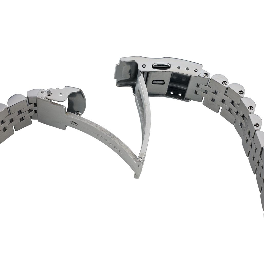 Islander 20mm Brushed and Polished Solid-Link Watch Bracelet for