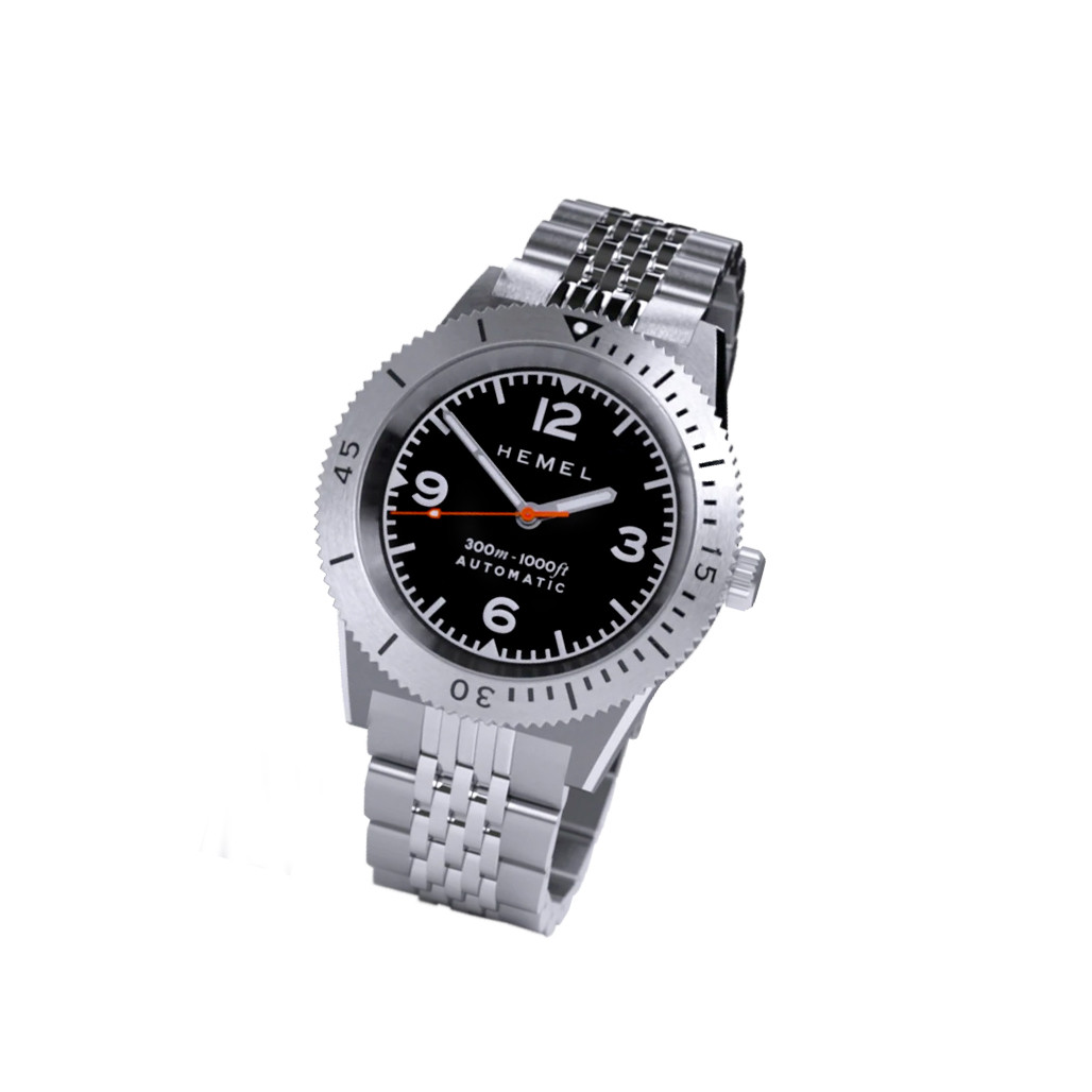 ベートーベン Hemel Sea Dart Automatic Dive Watch with Black Dial #HD3