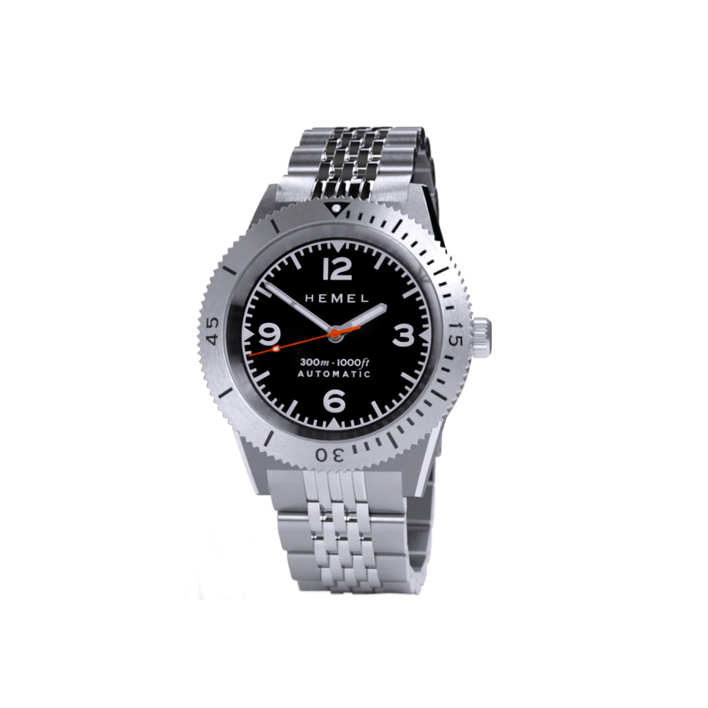 Hemel Sea Dart Automatic Dive Watch with Black Dial #HD3