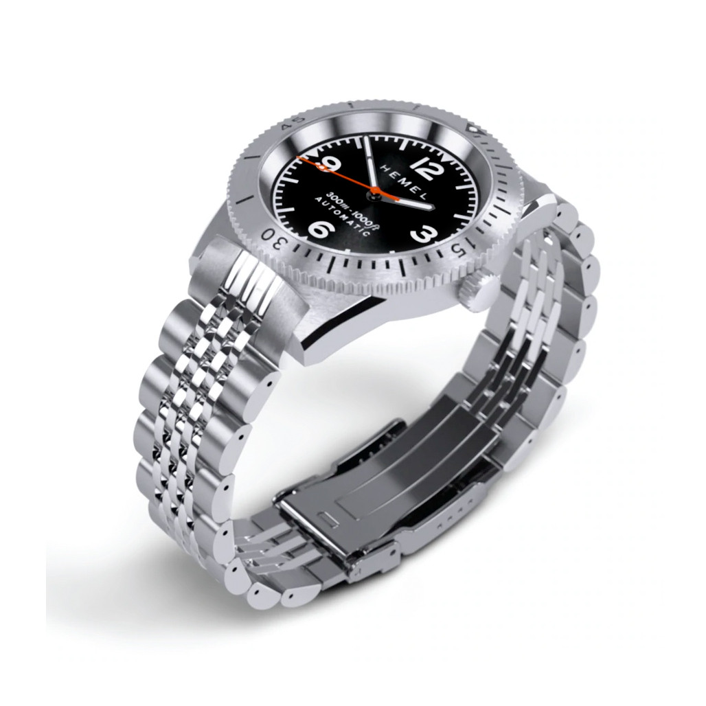 Hemel Sea Dart Automatic Dive Watch with Black Dial #HD3