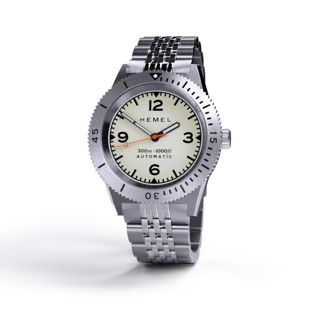 Hemel Sea Dart Automatic Dive Watch with Full Lume Dial #HD3FL