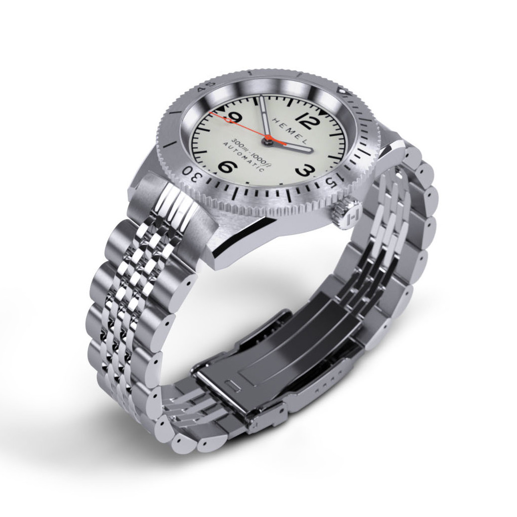 Hemel Sea Dart Automatic Dive Watch with Full Lume Dial #HD3FL